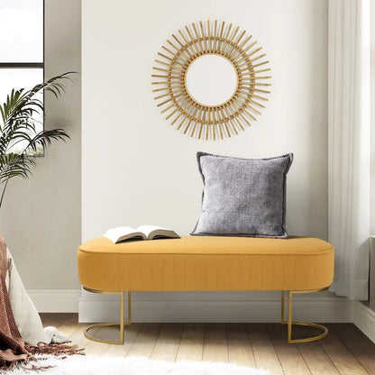 Banc de 48 de large avec base en métal