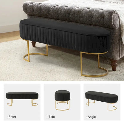 Banc de 48 de large avec base en métal