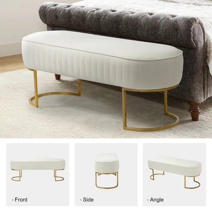 Banc de 48 de large avec base en métal