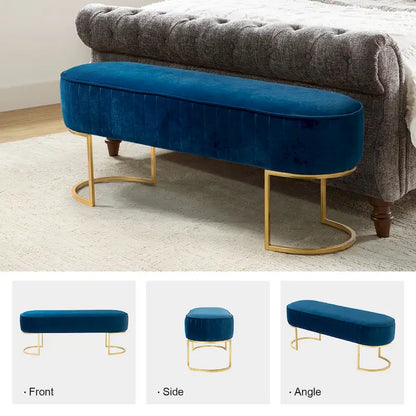 Banc de 48 de large avec base en métal