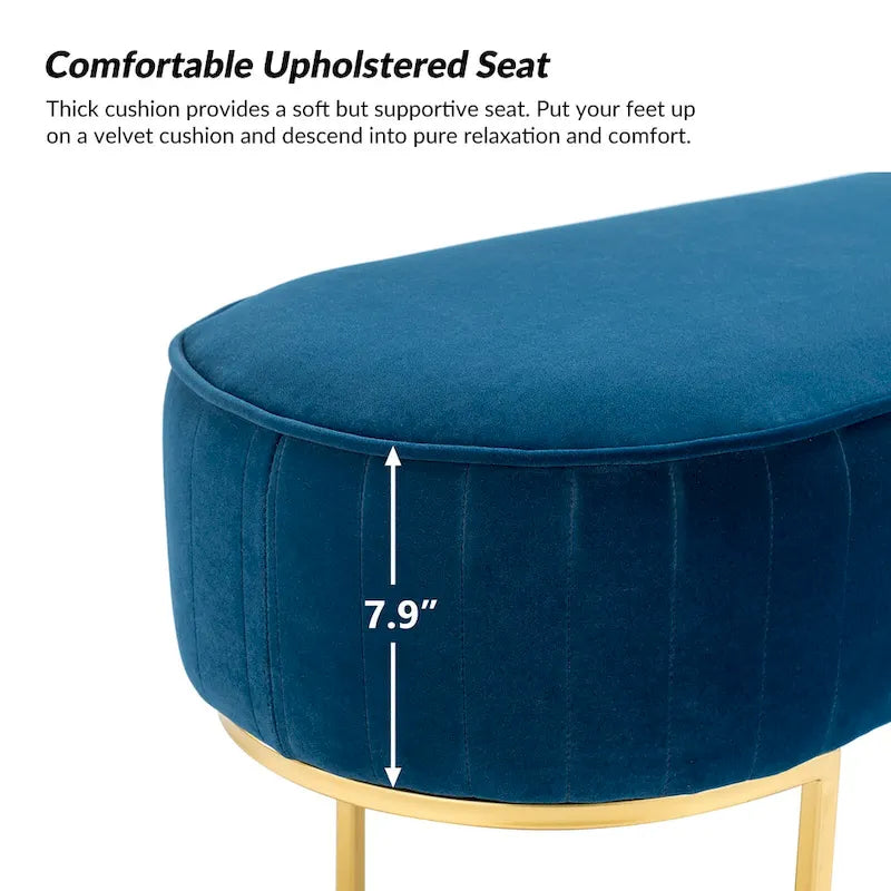 Banc de 48 de large avec base en métal