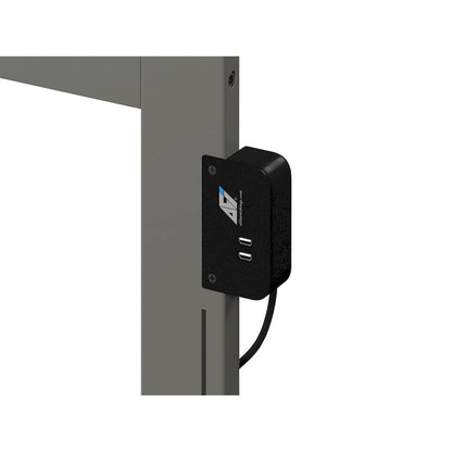 Lit plateforme en bois massif avec pied de lit, chargeur USB et lattes – 5 couleurs, 5 tailles