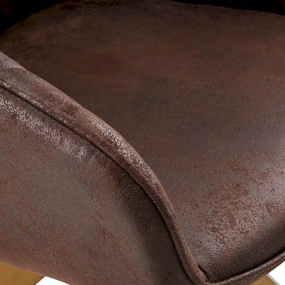 Fauteuil d'appoint pivotant Mid-Century Modern avec pieds en bois de hêtre – Pivotement à 360°, 150 kg