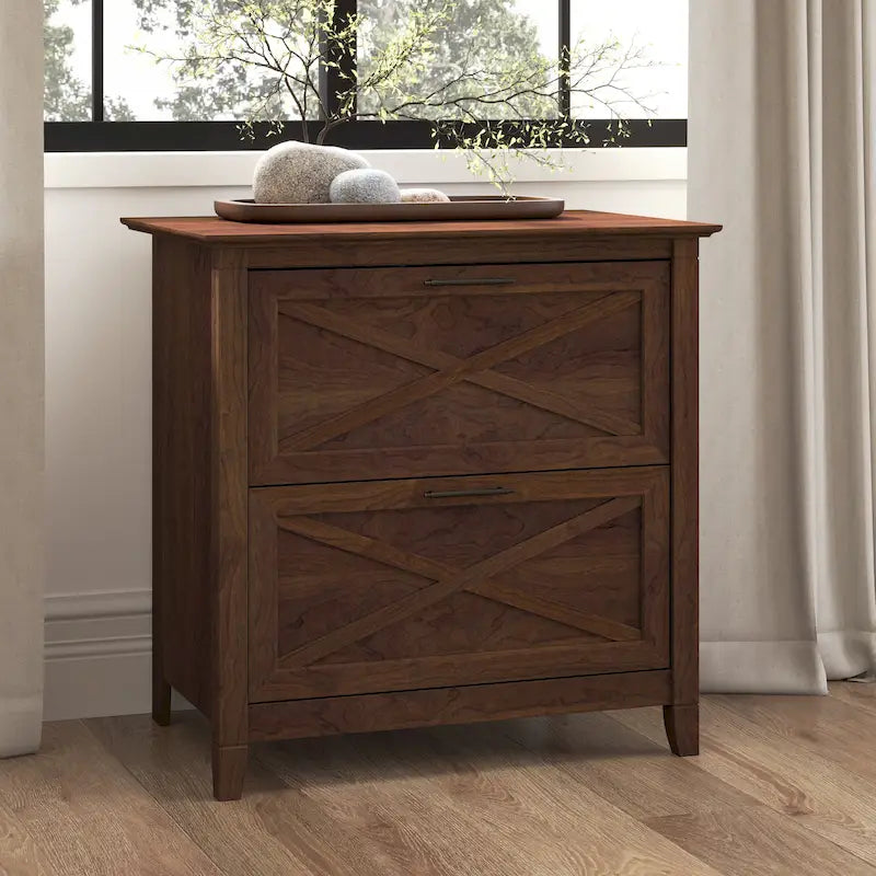 Classeur latéral à 2 tiroirs – Style Ferme, 76 cm l x 51 cm P x 76 cm H