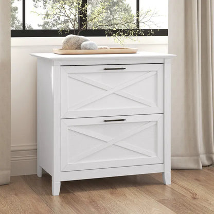 Classeur latéral à 2 tiroirs – Style Ferme, 76 cm l x 51 cm P x 76 cm H