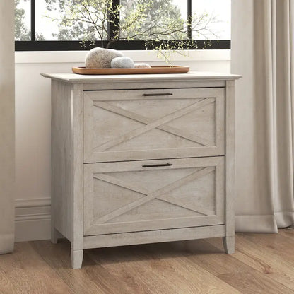 Classeur latéral à 2 tiroirs – Style Ferme, 76 cm l x 51 cm P x 76 cm H