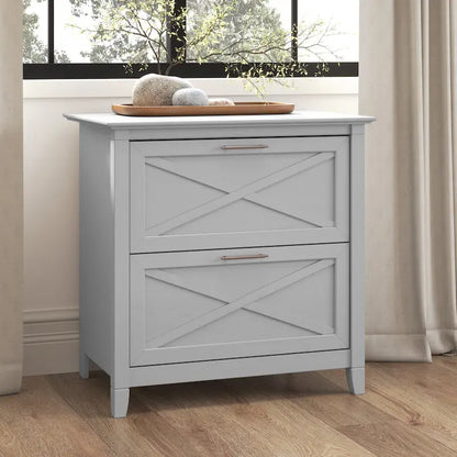 Classeur latéral à 2 tiroirs – Style Ferme, 76 cm l x 51 cm P x 76 cm H