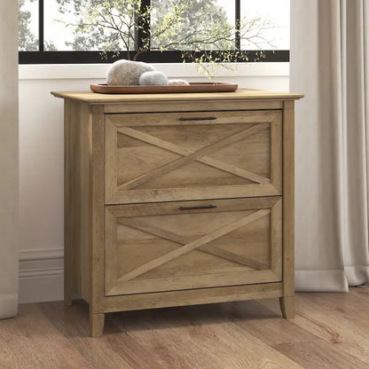 Classeur latéral à 2 tiroirs – Style Ferme, 76 cm l x 51 cm P x 76 cm H