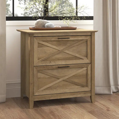 Classeur latéral à 2 tiroirs – Style Ferme, 76 cm l x 51 cm P x 76 cm H
