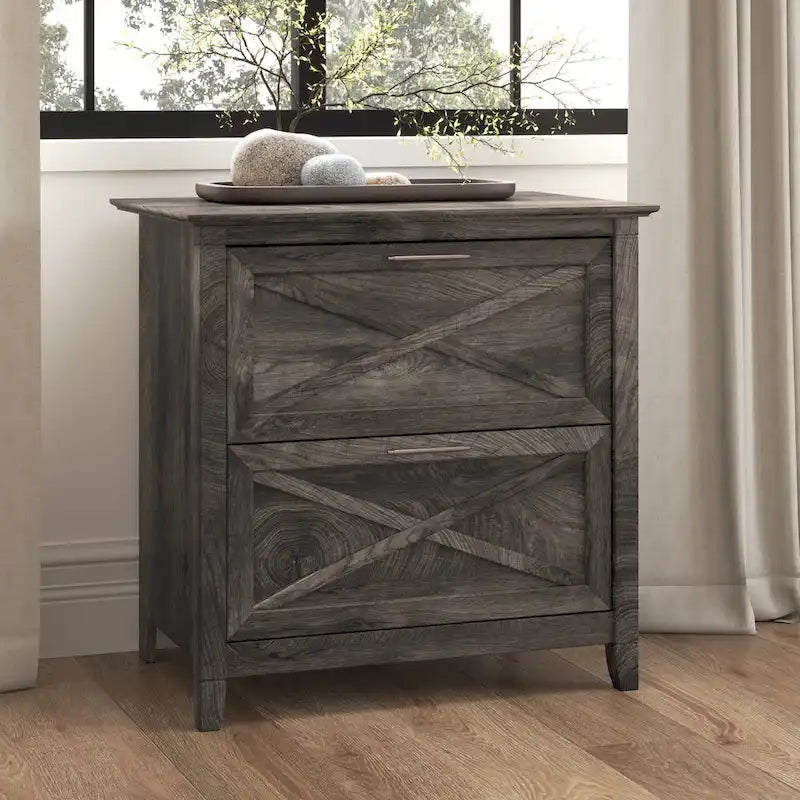 Classeur latéral à 2 tiroirs – Style Ferme, 76 cm l x 51 cm P x 76 cm H