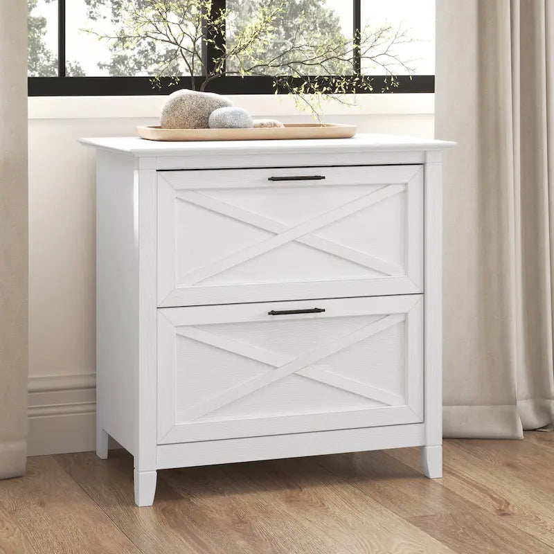 Classeur latéral à 2 tiroirs – Style Ferme, 76 cm l x 51 cm P x 76 cm H