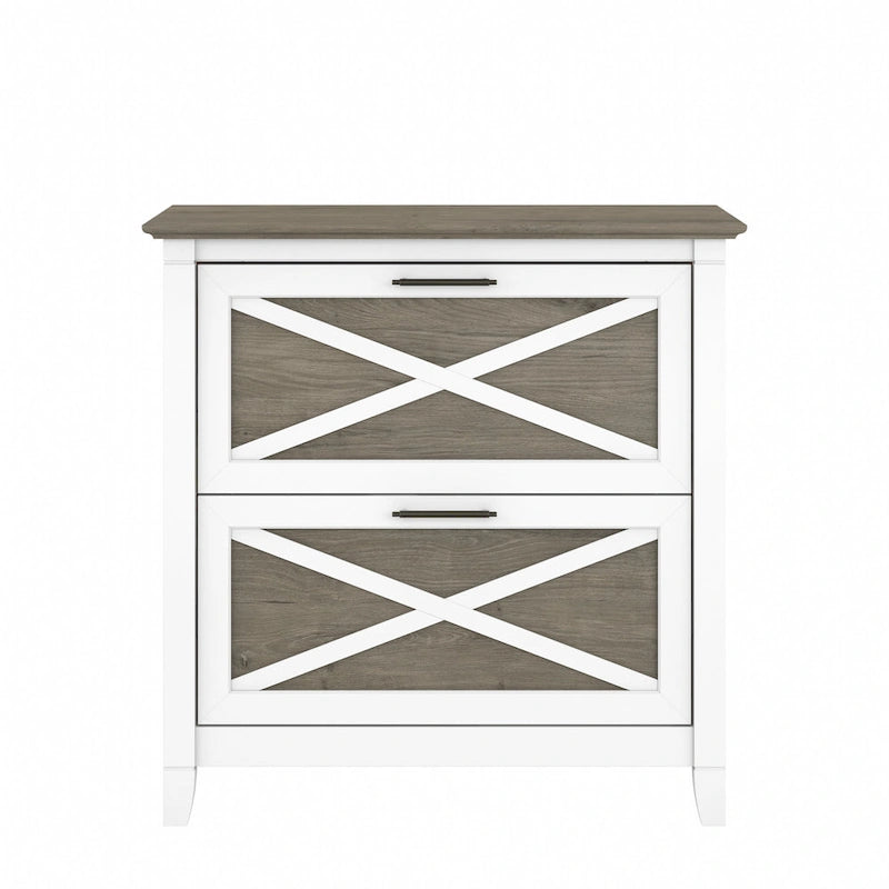 Classeur latéral à 2 tiroirs – Style Ferme, 76 cm l x 51 cm P x 76 cm H