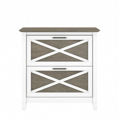 Classeur latéral à 2 tiroirs – Style Ferme, 76 cm l x 51 cm P x 76 cm H