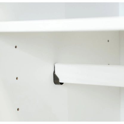 Armoire-penderie 100 % en bois massif style métro – Portes en bois massif ou portes miroirs, plusieurs finitions.