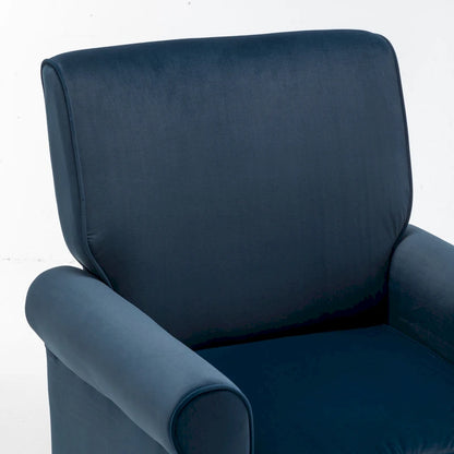 Fauteuil de salon traditionnel à bras roulés