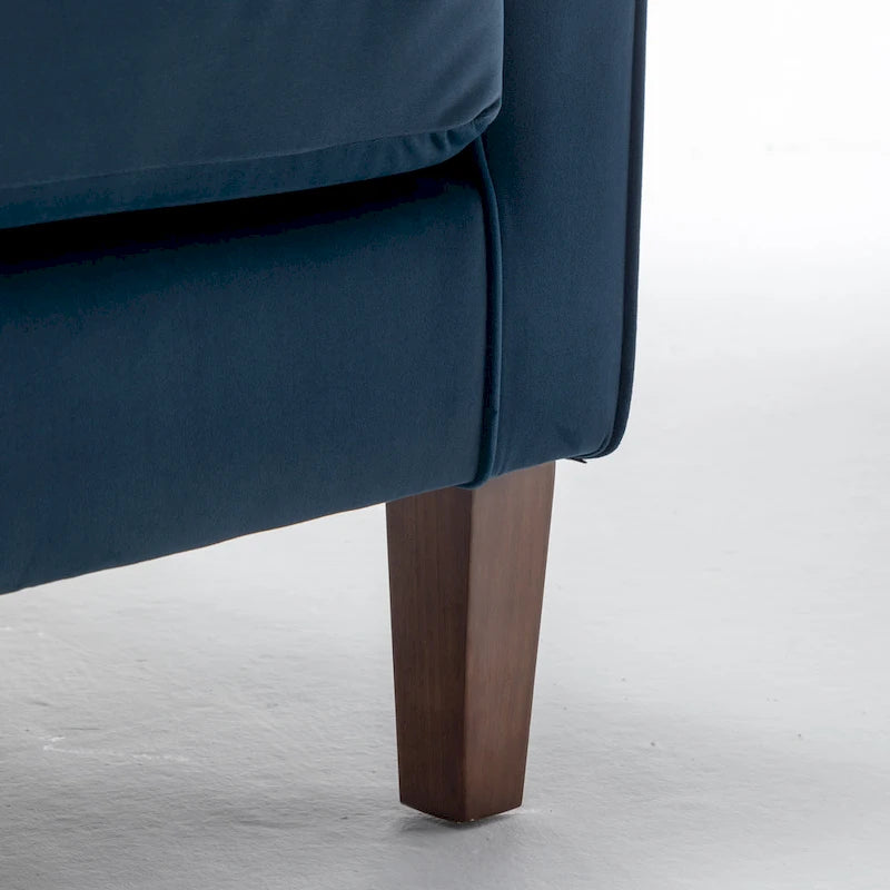 Fauteuil de salon traditionnel à bras roulés