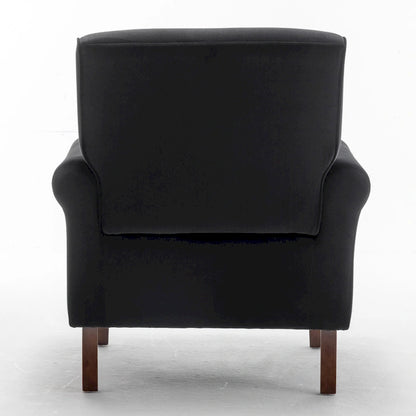 Fauteuil de salon traditionnel à bras roulés