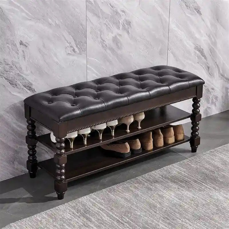 Banc de rangement à chaussures - 39,4P x 13,8L x 18,9H