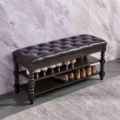 Banc de rangement à chaussures - 39,4P x 13,8L x 18,9H
