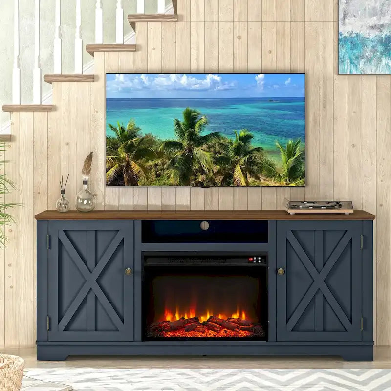 Meuble TV de ferme 70 po pour téléviseurs jusqu'à 75 po - 70 po de largeur