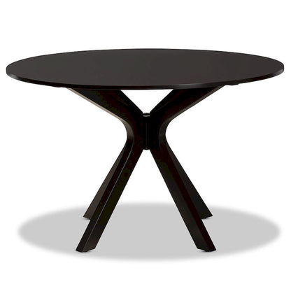 Table à manger ronde de 114 cm de large, de style moderne et contemporain