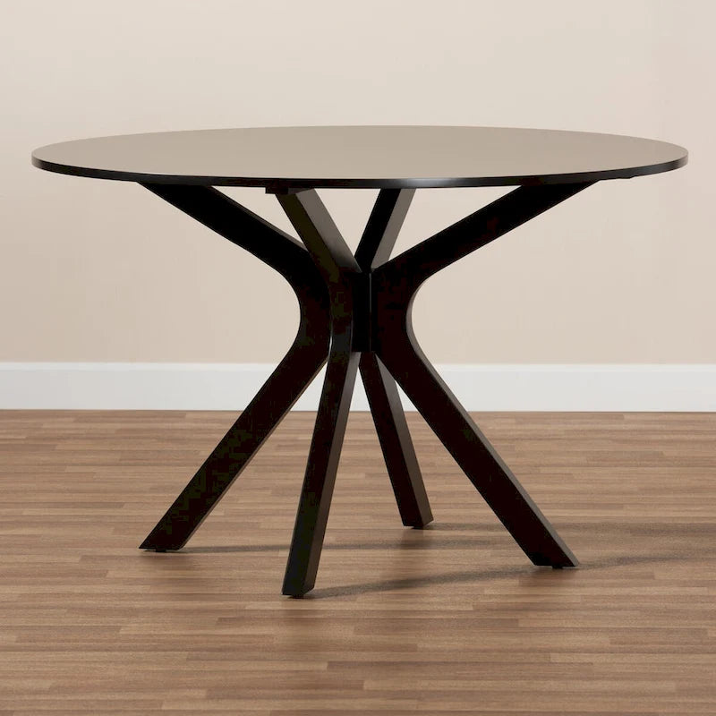 Table à manger ronde de 114 cm de large, de style moderne et contemporain