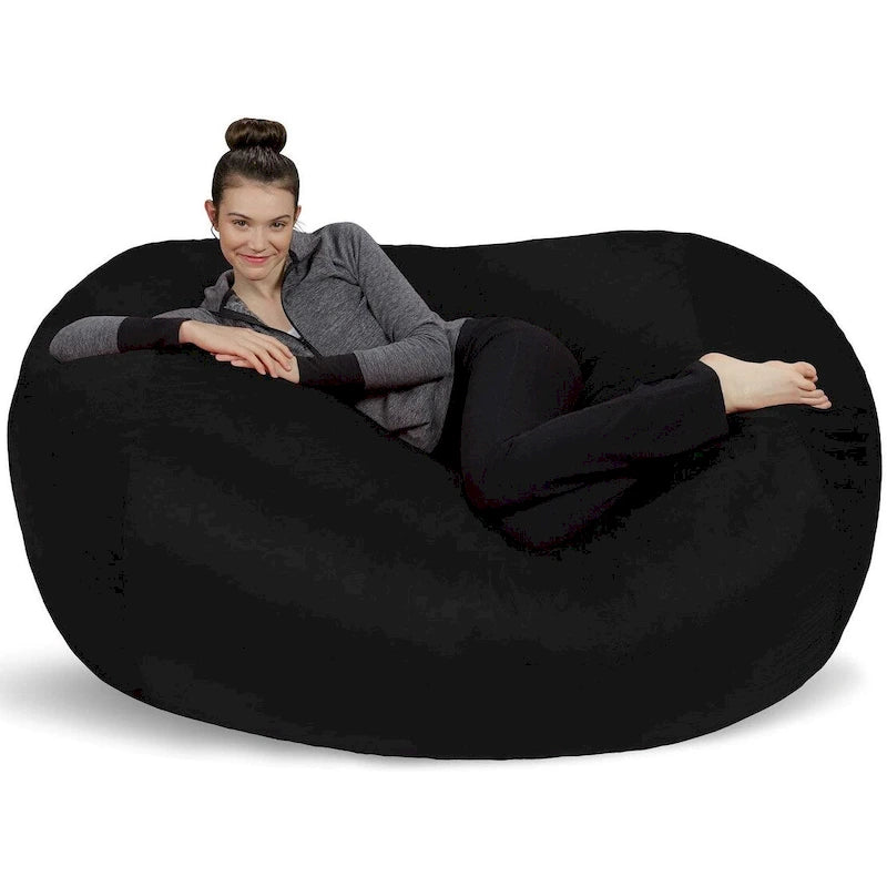 Pouf Géant de 1,80 m avec Mousse à Mémoire de Forme Fauteuil Poire XXL
