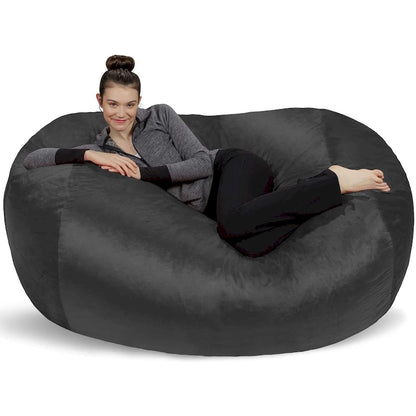 Pouf Géant de 1,80 m avec Mousse à Mémoire de Forme Fauteuil Poire XXL