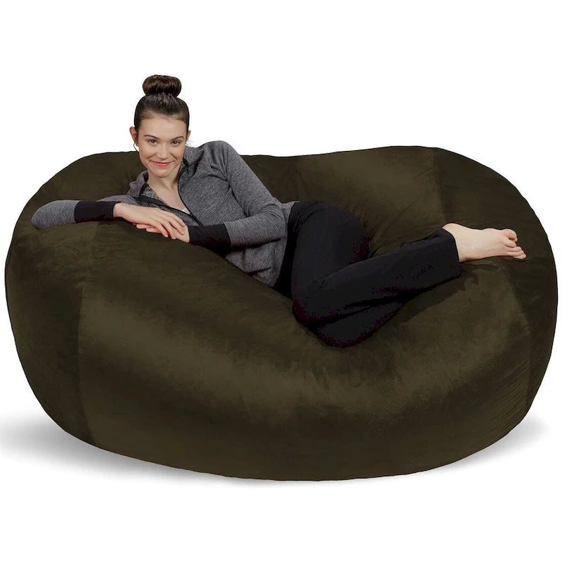 Pouf Géant de 1,80 m avec Mousse à Mémoire de Forme Fauteuil Poire XXL