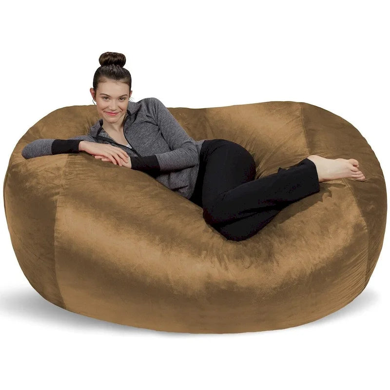 Pouf Géant de 1,80 m avec Mousse à Mémoire de Forme Fauteuil Poire XXL