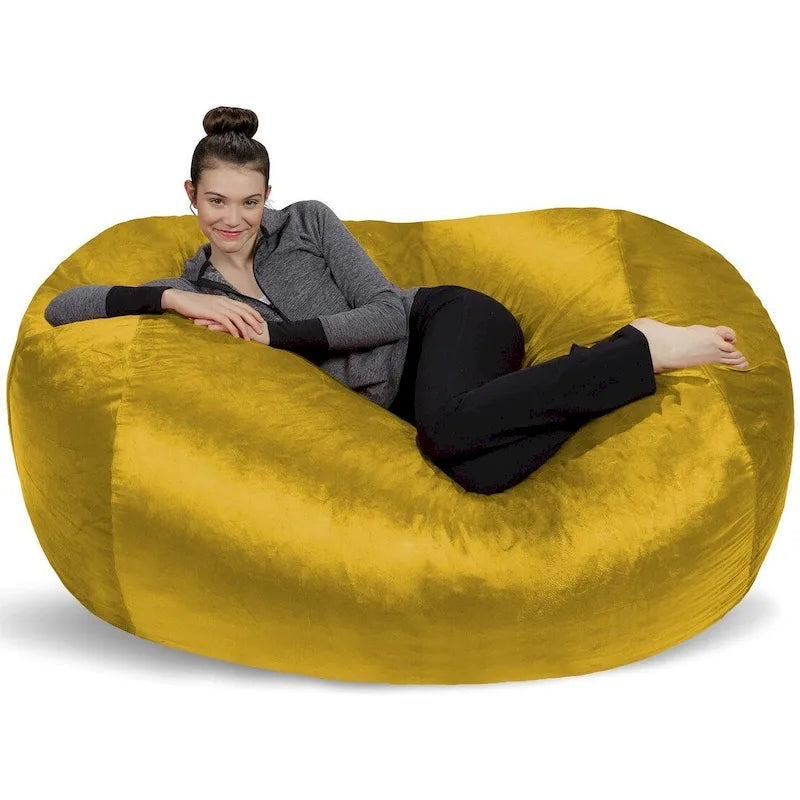 Pouf Géant de 1,80 m avec Mousse à Mémoire de Forme Fauteuil Poire XXL