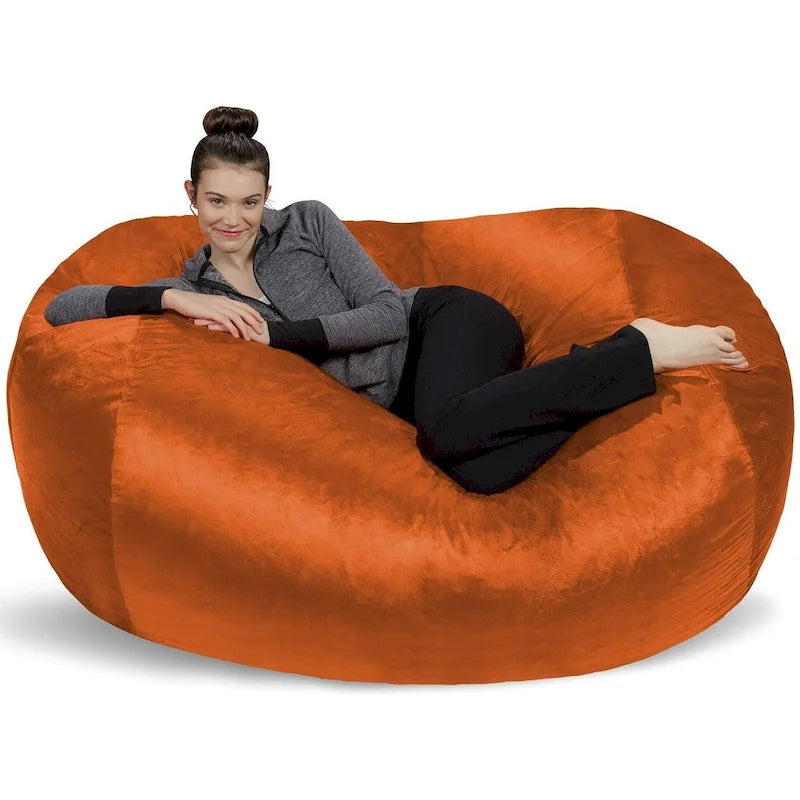 Pouf Géant de 1,80 m avec Mousse à Mémoire de Forme Fauteuil Poire XXL