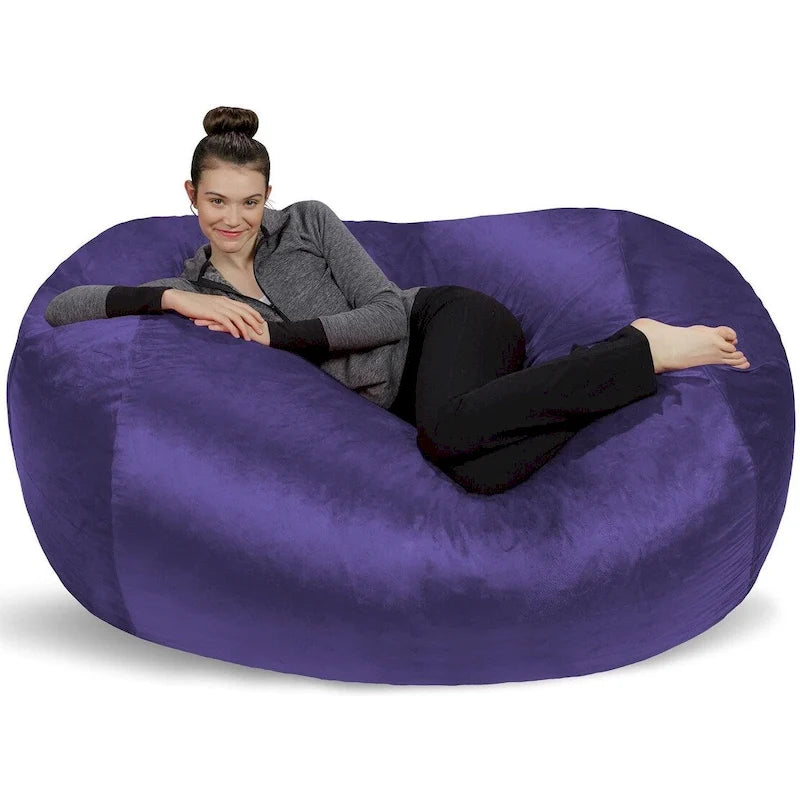 Pouf Géant de 1,80 m avec Mousse à Mémoire de Forme Fauteuil Poire XXL