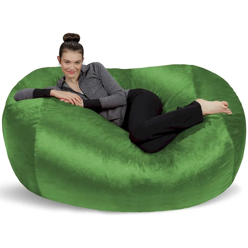 Pouf Géant de 1,80 m avec Mousse à Mémoire de Forme Fauteuil Poire XXL