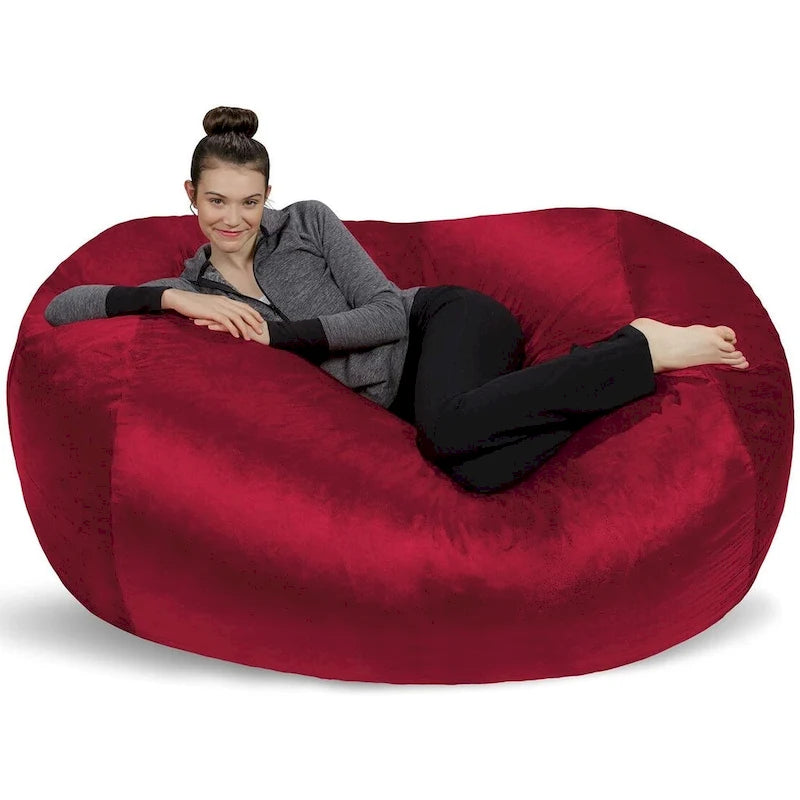 Pouf Géant de 1,80 m avec Mousse à Mémoire de Forme Fauteuil Poire XXL