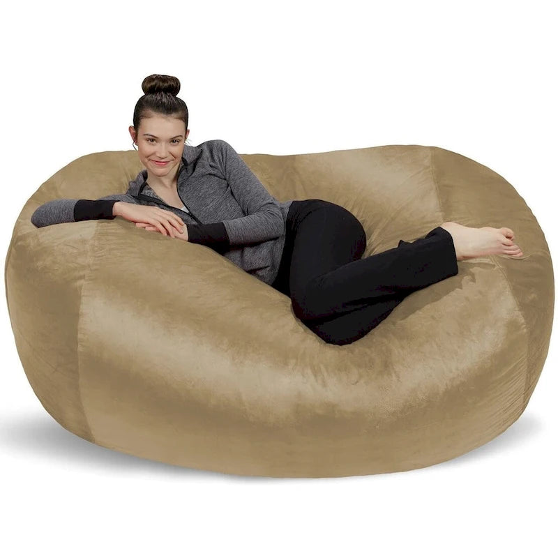 Pouf Géant de 1,80 m avec Mousse à Mémoire de Forme Fauteuil Poire XXL