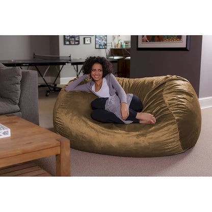 Pouf Géant de 1,80 m avec Mousse à Mémoire de Forme Fauteuil Poire XXL