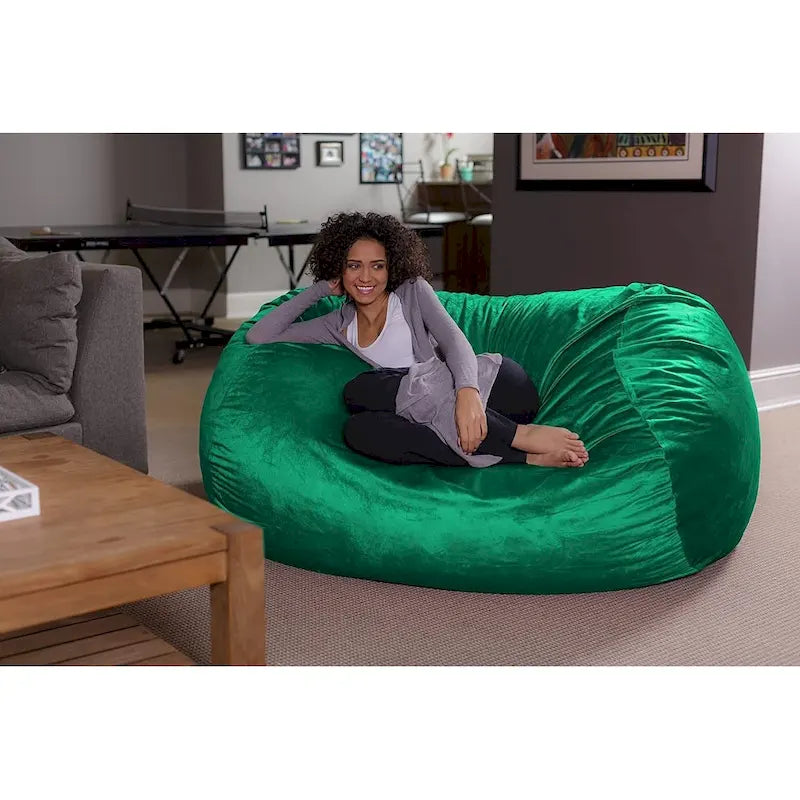 Pouf Géant de 1,80 m avec Mousse à Mémoire de Forme Fauteuil Poire XXL