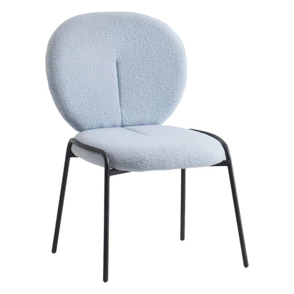 Chaise de salle à manger Boucle avec cadre en fer noir