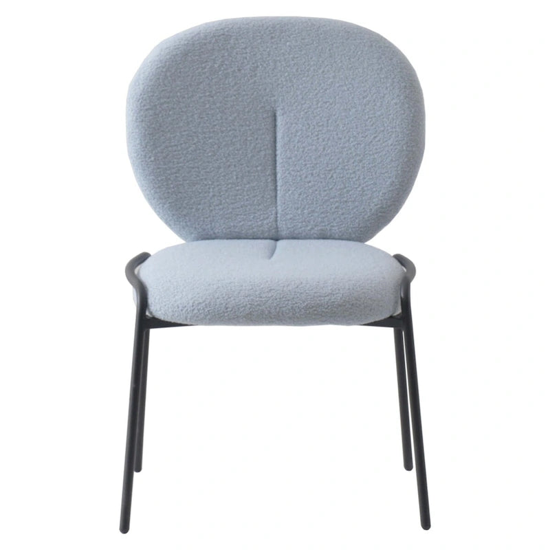 Chaise de salle à manger Boucle avec cadre en fer noir