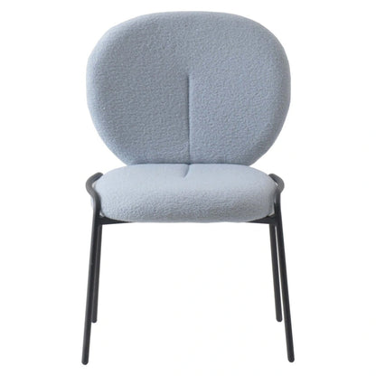 Chaise de salle à manger Boucle avec cadre en fer noir