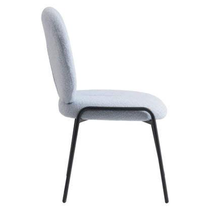 Chaise de salle à manger Boucle avec cadre en fer noir