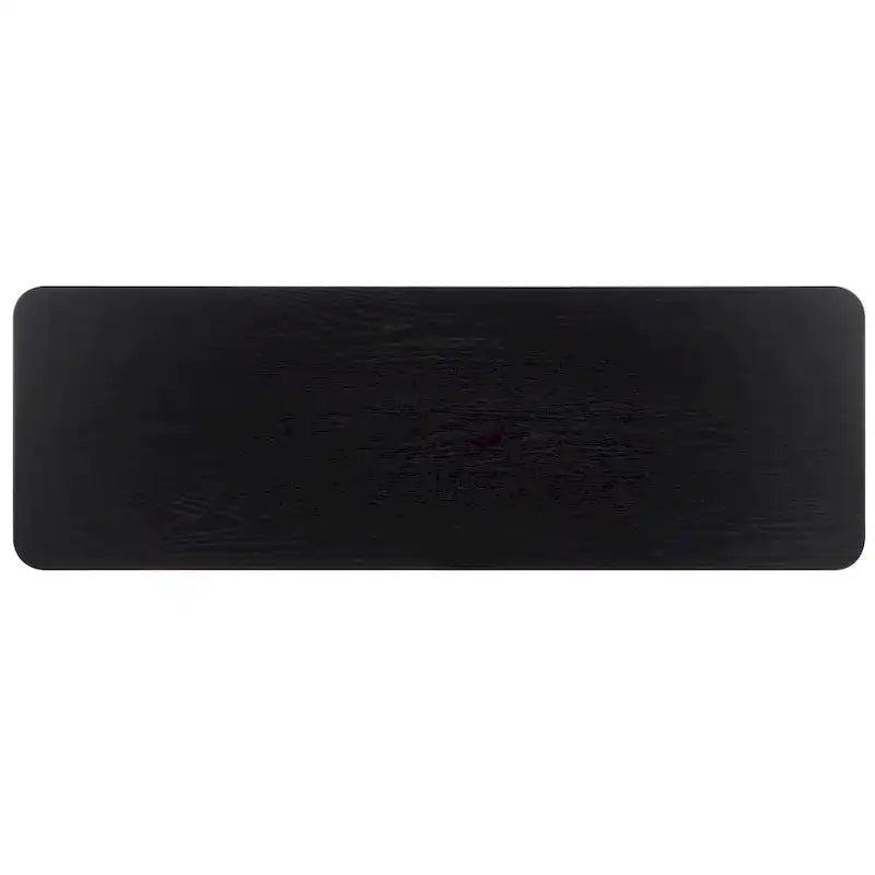 Console en bois d'hévéa massif – placage chêne, 54"L x 18"P x 30"H