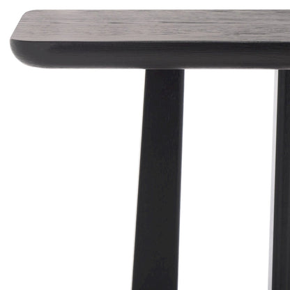 Console en bois d'hévéa massif – placage chêne, 54"L x 18"P x 30"H